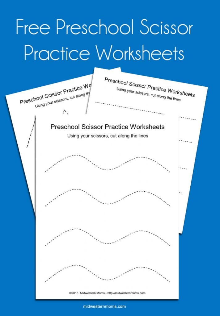 Preschool Scissor Practice Worksheets