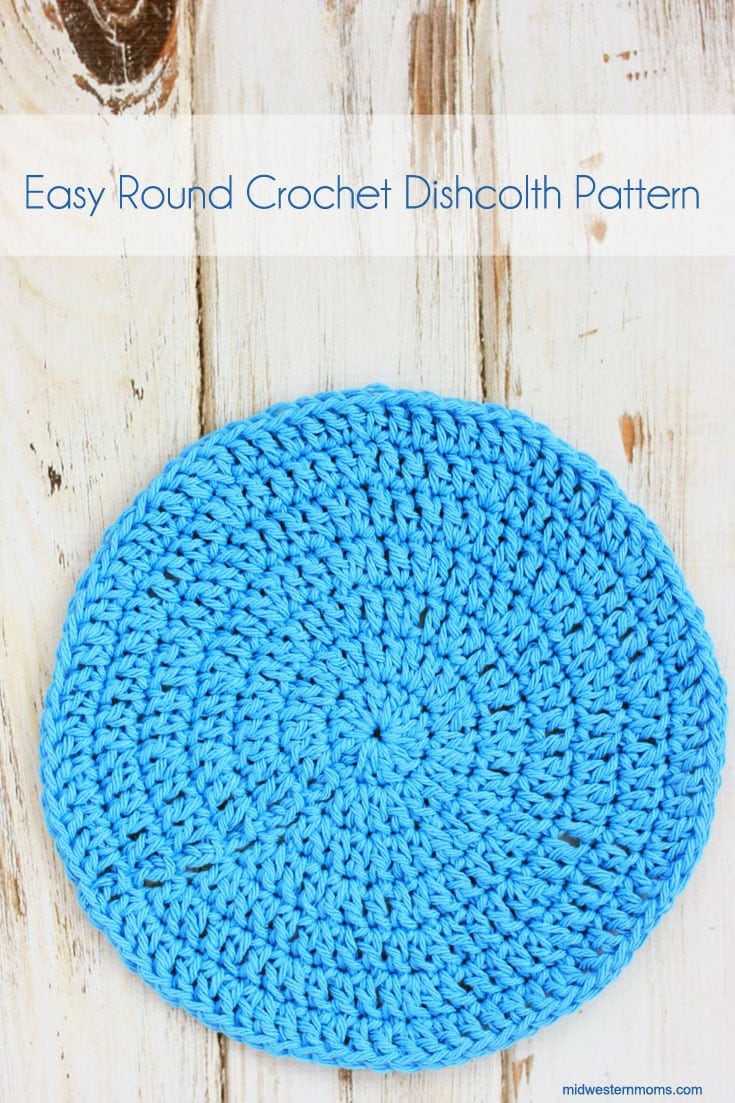 Easy Round Crochet Dishcloth Pattern