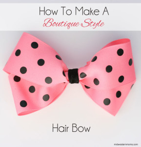 How To Make Hair Bows: Boutique Style