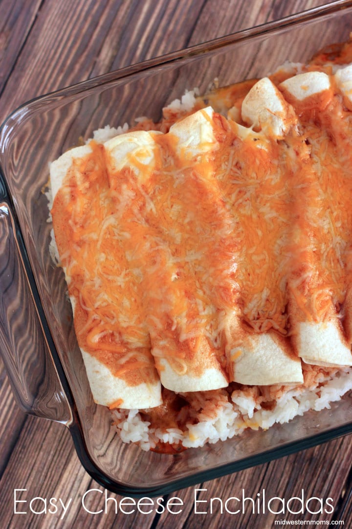 Easy Cheese Enchiladas Recipe with Rice