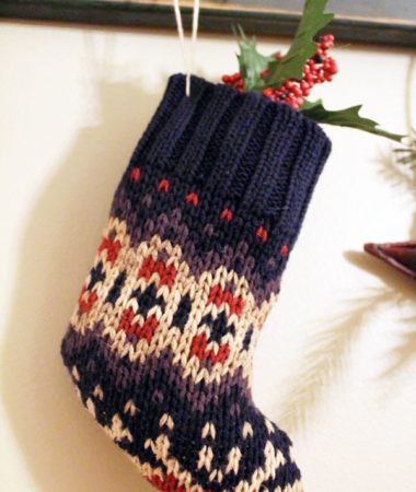 Recycled Sweater Stocking