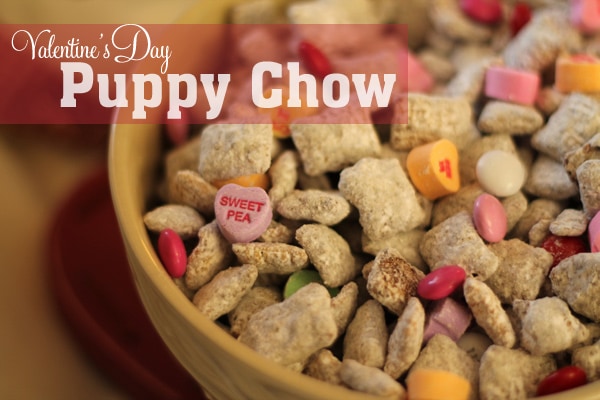 Puppy Chow Recipe, Valentine’s Day Style
