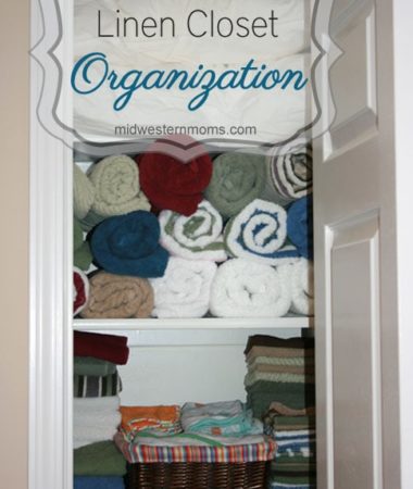 Linen Closet Organization