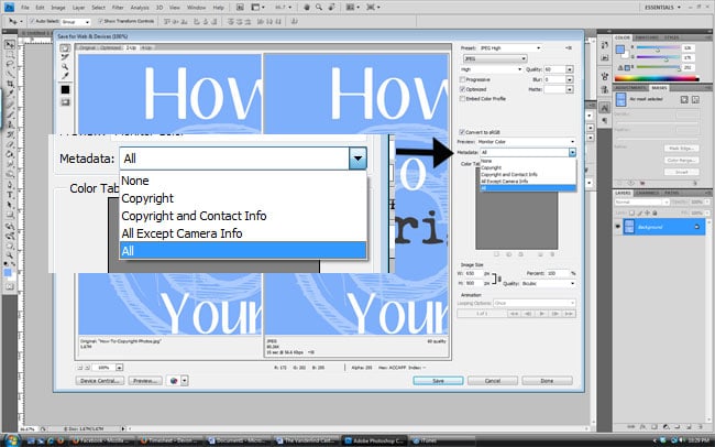 How to Copyright Photos in Photoshop