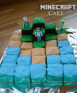 Minecraft Cake Recipe - Midwestern Moms