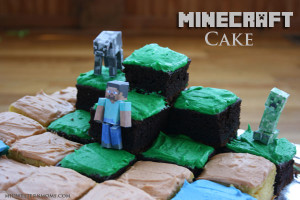 Minecraft Cake Recipe - Midwestern Moms