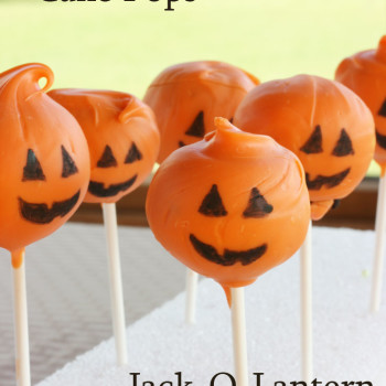 Halloween Cake Pops - Jack-O-Laterns