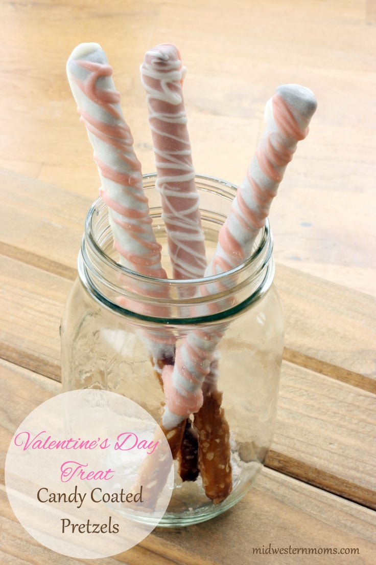 Valentine’s Treats – Candy Coated Pretzels