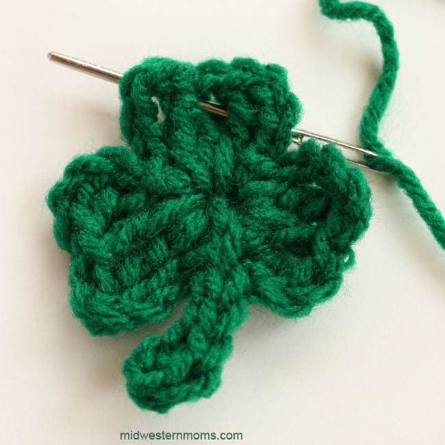 Crochet Shamrock for Garland
