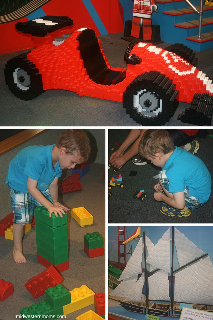 Playing with Legos at the Omaha Children's Museum