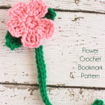 Cute little flower crochet bookmark pattern