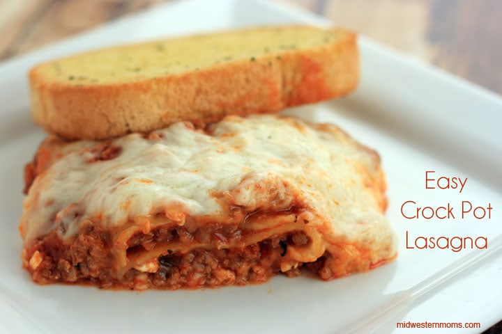 This Easy Crock Pot Lasagna has an amazing flavor. You will want seconds! 
