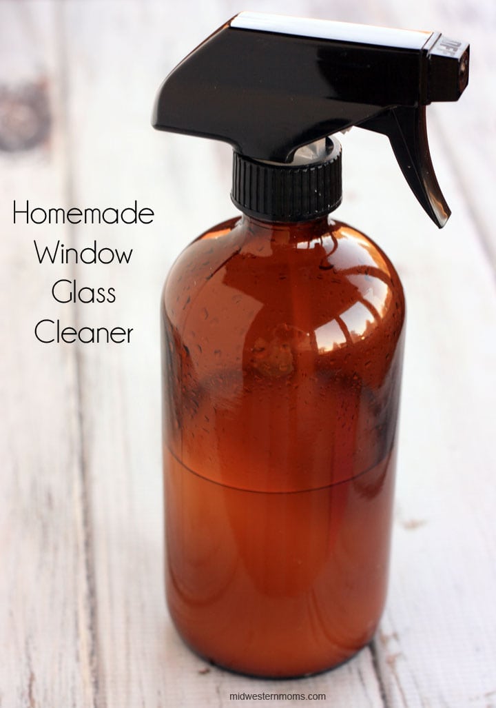 How to make Homemade Window Glass Cleaner. Most of the ingredients you may already have! Easy to make as well!