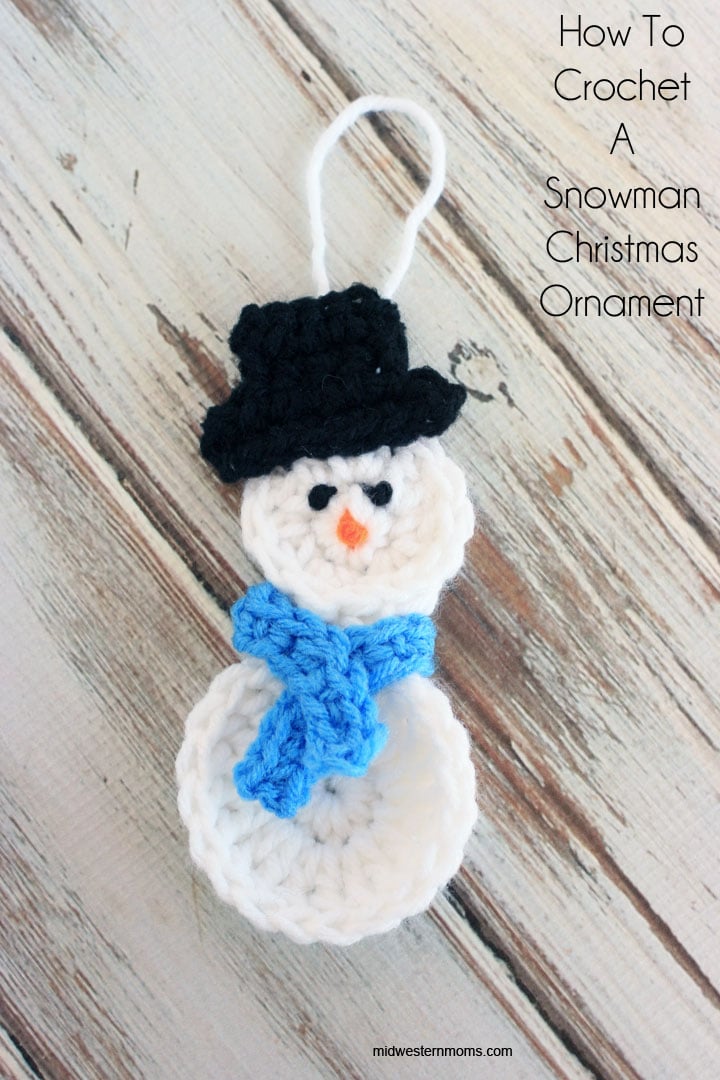 How To Crochet A Snowman Christmas Ornament