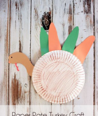 Fun paper plate turkey craft for preschoolers