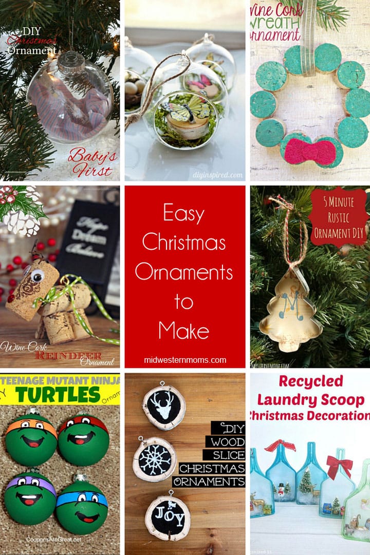 Looking for some easy Christmas ornaments to make? Bet you can find something to make on this great list!