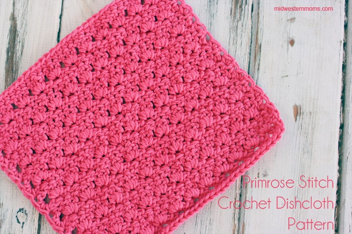 Free Primrose Stitch Crochet Dishcloth Pattern. Love how this dishcloth looks!