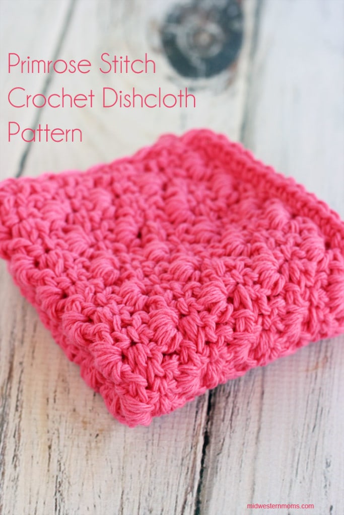 Free Primrose Stitch Crochet Dishcloth Pattern! Love how this dishcloth looks!