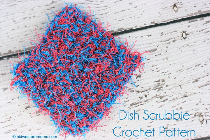Easy Dish Scrubbie Crochet Pattern! Check out this yarn and how easy it is to make a scrubbie.