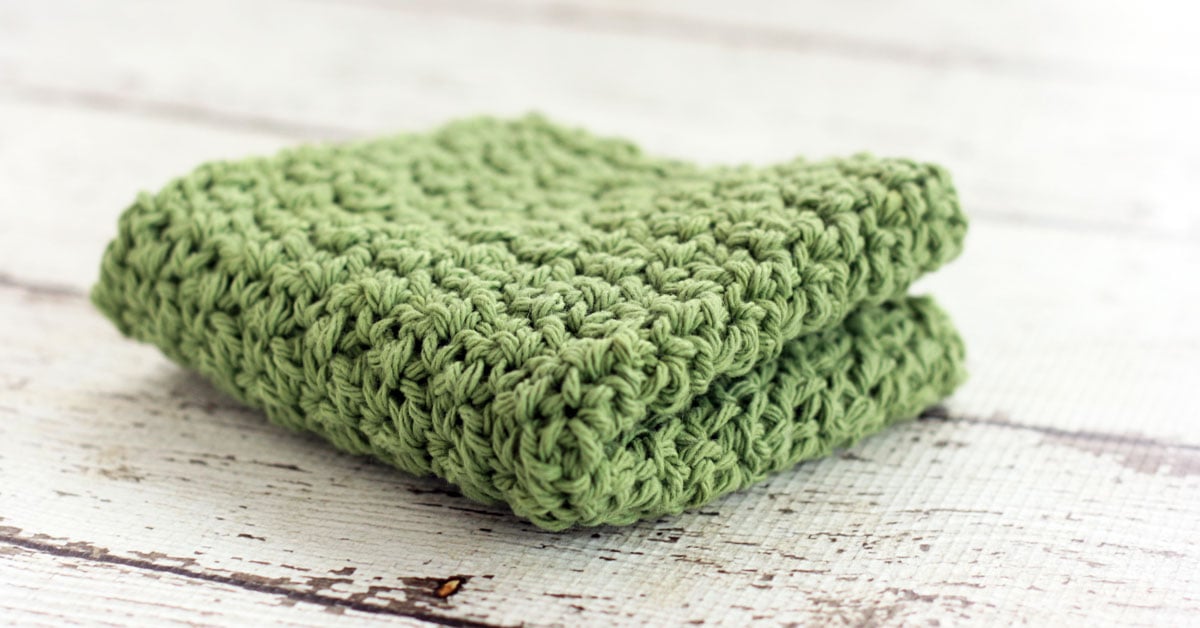 Easy Double Crochet Dishcloth Pattern for Beginners - sigoni macaroni