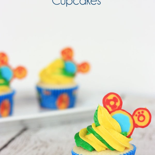 Mickey Mouse Clubhouse Cupcakes recipes - Perfect for a little one's birthday party!!!
