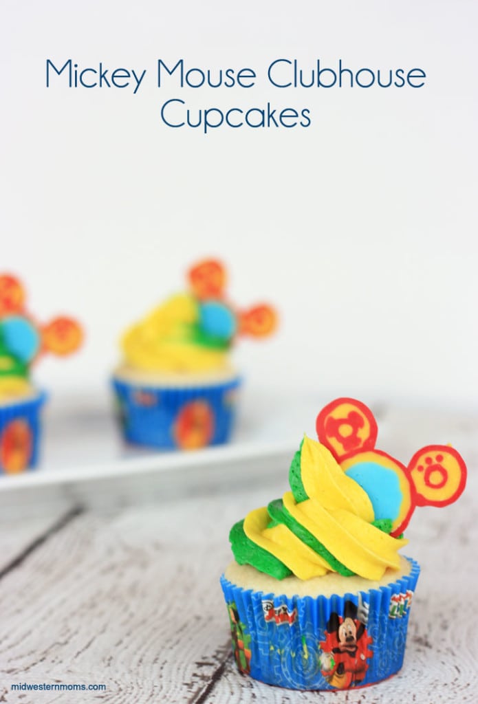 Mickey Mouse Clubhouse Cupcakes recipes - Perfect for a little one's birthday party!!!