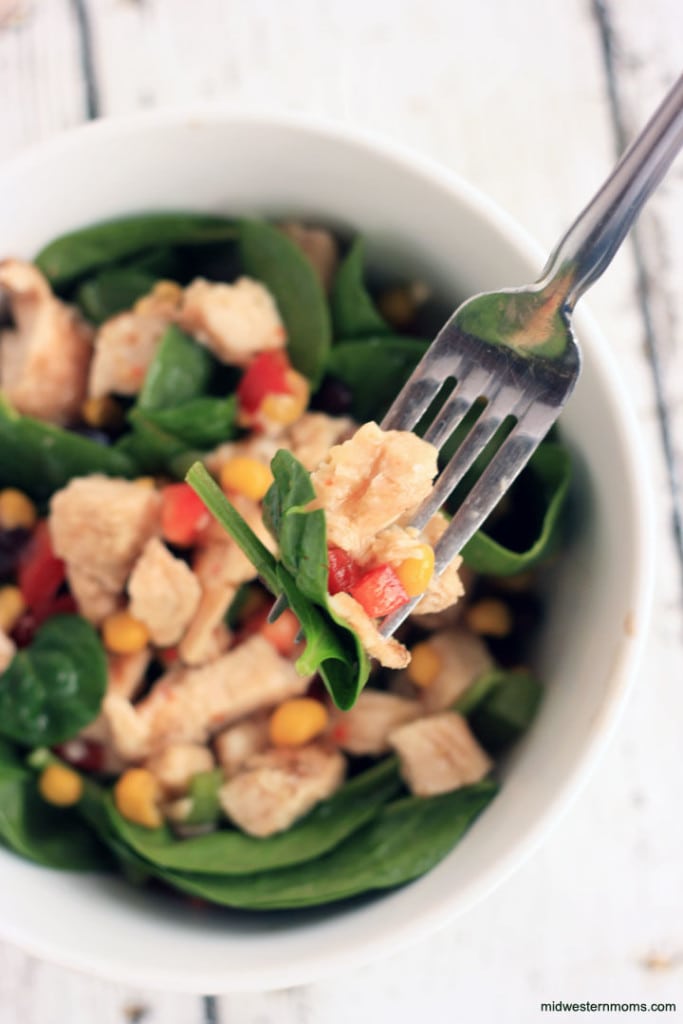Quick and easy Southwest Chicken Salad Recipe that the whole family will love.