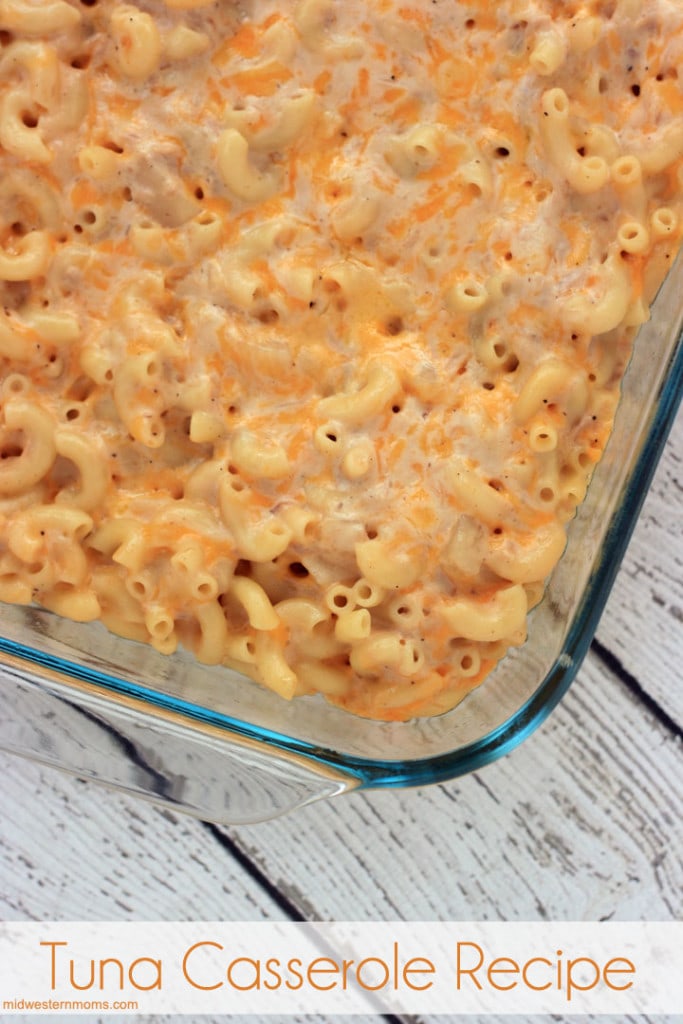 The boys gobbled this tuna casserole right up! Easy casserole recipe to fix for the family.