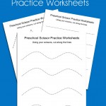 Scissor Cutting Practice Worksheets (printables) – Living Well Mom