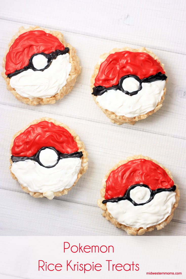 Simple Pokemon Rice Krispie Treats! These are perfect for fueling the hunting!