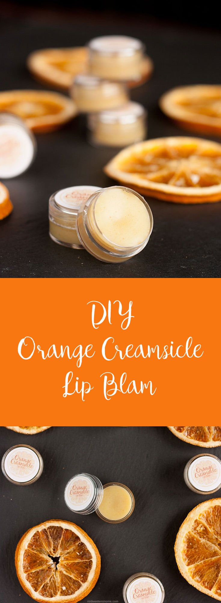 DIY Orange Creamsicle Lip Balm