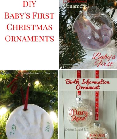 DIY Baby's First Christmas Ornaments