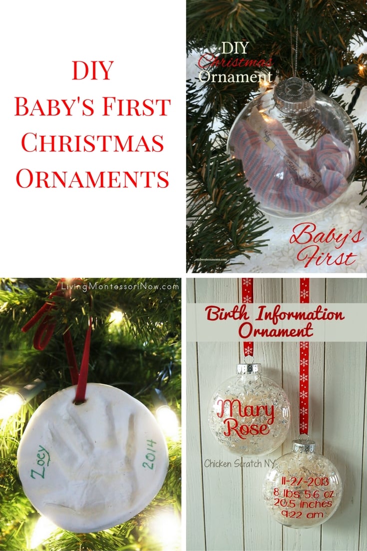 DIY Baby’s First Christmas Ornaments