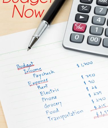 Budget Now and be Prepared for Tomorrow