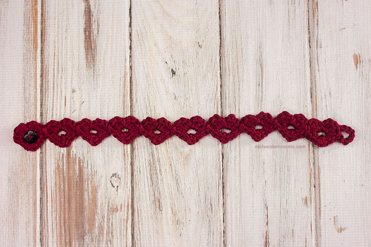Crochet Heart Headband Pattern