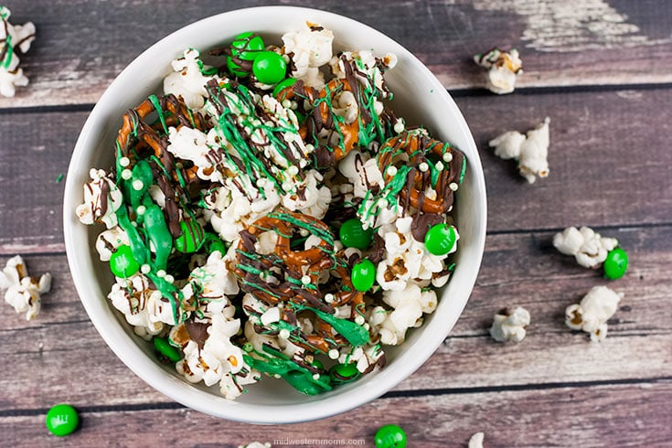 St. Patrick's Day Popcorn Snack Mix