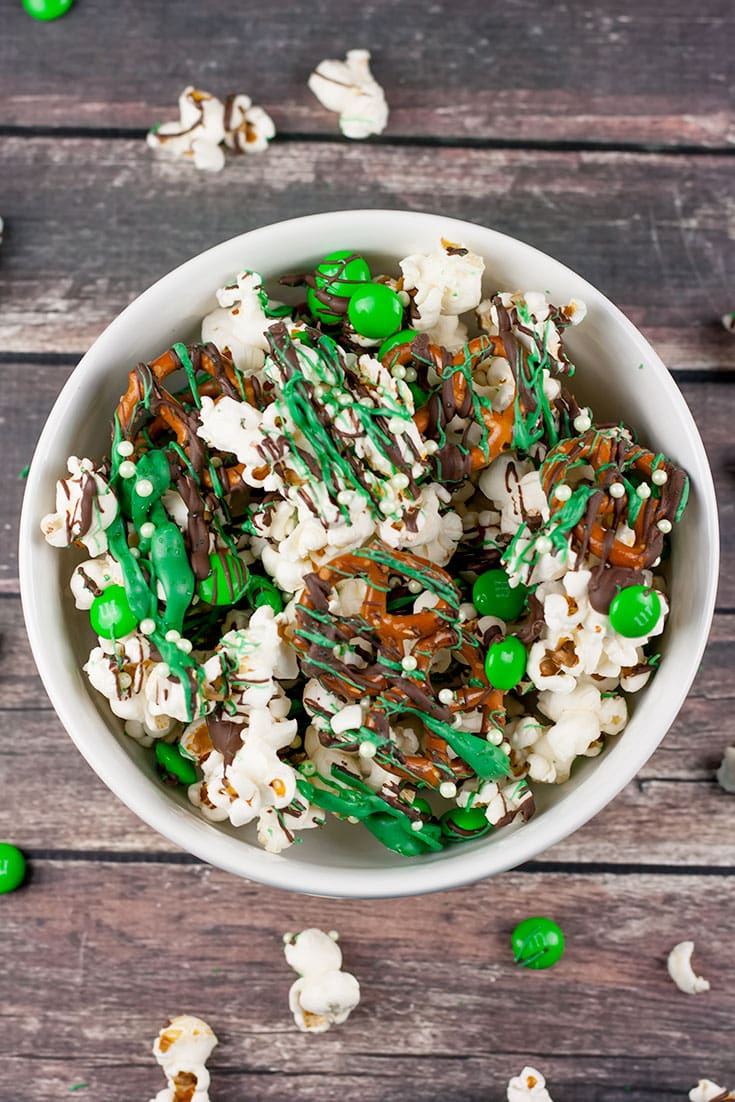 St. Patrick’s Day Popcorn Snack Mix Recipe