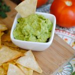 Homemade Chips and Guacamole Dip