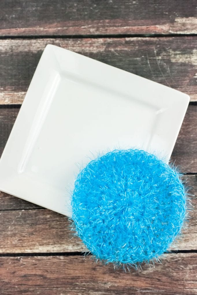 Simple Round Dish Scrubbie Pattern