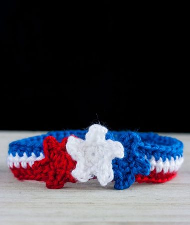 Patriotic Crochet Headband Pattern with Stars