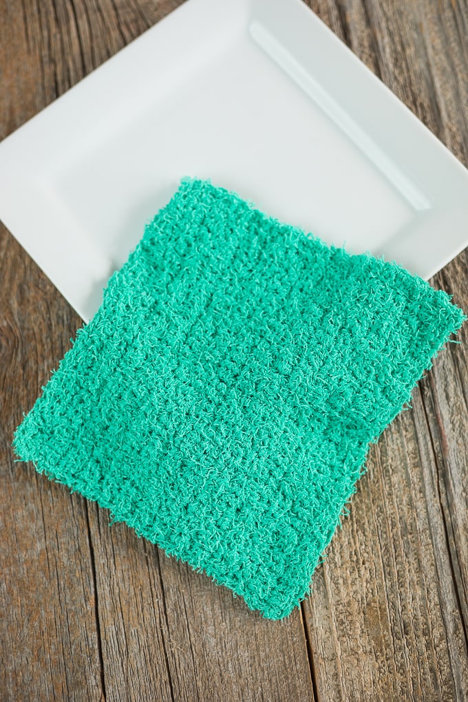 Simple Crochet Scrubby Dishcloth Pattern