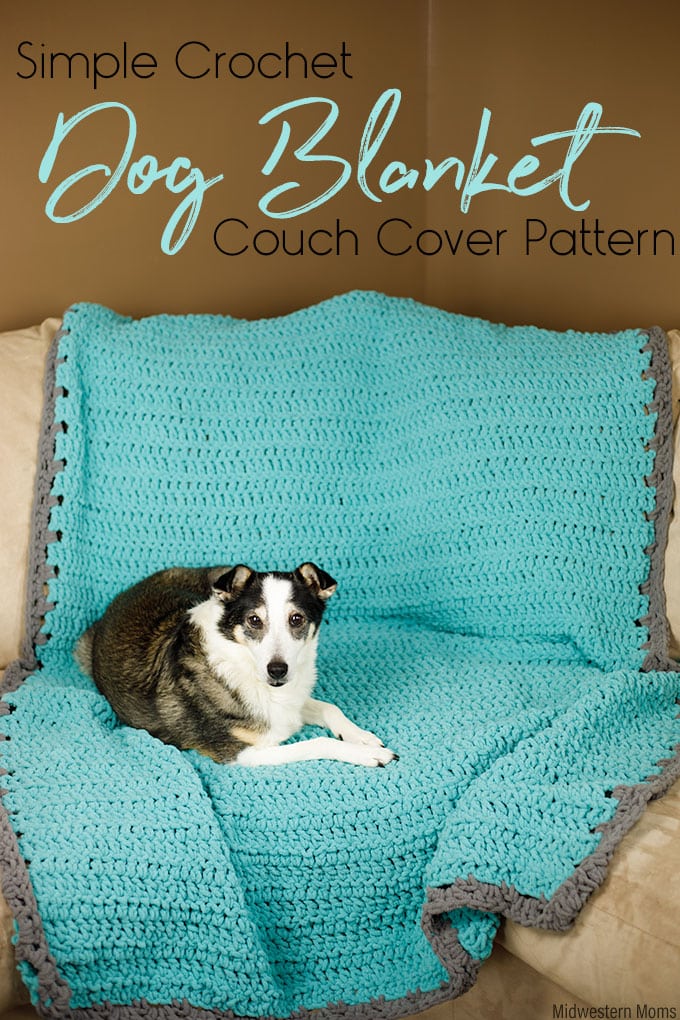 Simple Crochet Dog Blanket Couch Cover Pattern