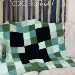 Crochet Minecraft Creeper c2c Blanket Pattern
