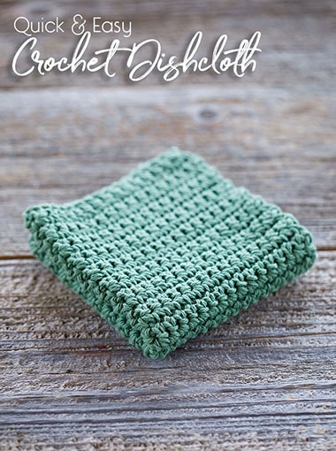 quick and easy crochet dishcloth