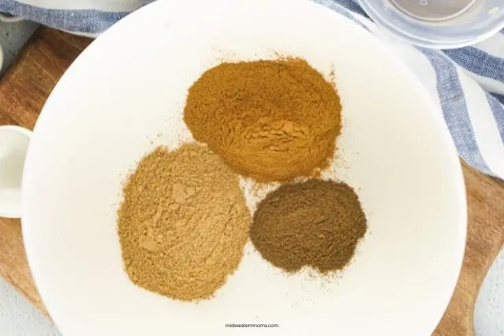 a plate with spice ingredients.