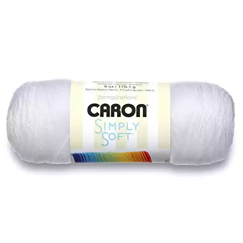 Caron Simply Soft Solids Yarn - White