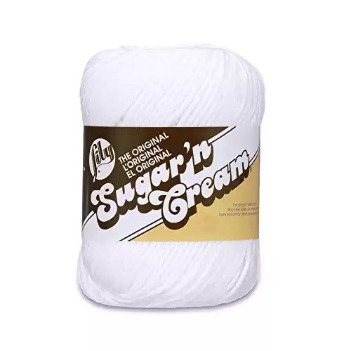 Lily Sugar 'N Cream  100% Cotton Yarn -  White