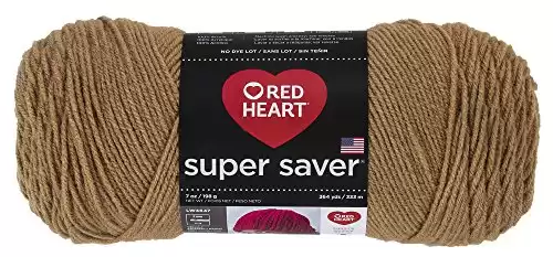 RED HEART Super Saver Yarn - Warm Brown